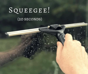 Squeegee window